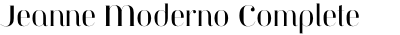 Jeanne Moderno Complete